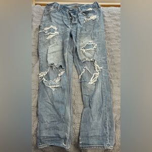 American Eagle Ripped Boyfriend Jeans
